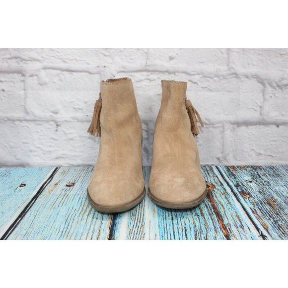 Vionic Madeline Tan Suede Side Zip Up High Ankle Boots Size 7 - Picture 4 of 10